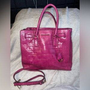 Michael kors croc large Dillion shoulder bag